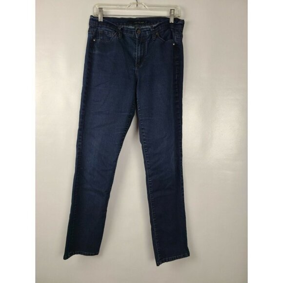 CALVIN Klein Womens Jean Dark Blue Denim Skinny 14 - Picture 1 of 12